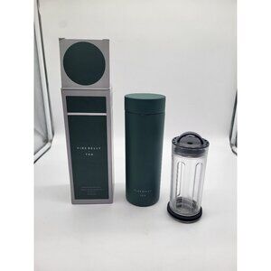 FIREBELLY Tea Stop Infusion Travel Mug Forest Green 16OZ Hot Cold
